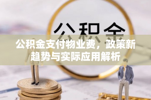 廊坊公积金支付物业费，政策新趋势与实际应用解析