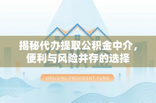 廊坊揭秘代办提取公积金中介，便利与风险并存的选择