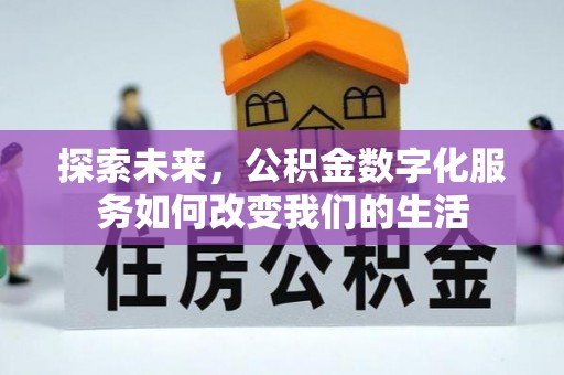 廊坊探索未来，公积金数字化服务如何改变我们的生活