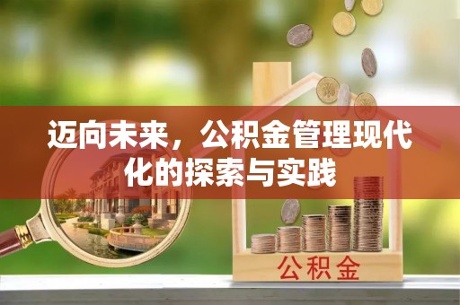 廊坊迈向未来，公积金管理现代化的探索与实践