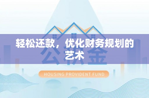 廊坊轻松还款，优化财务规划的艺术
