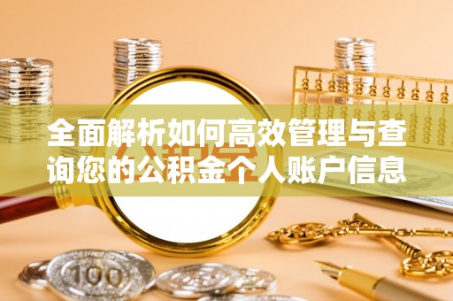 廊坊全面解析如何高效管理与查询您的公积金个人账户信息