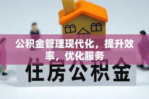 廊坊公积金管理现代化，提升效率，优化服务